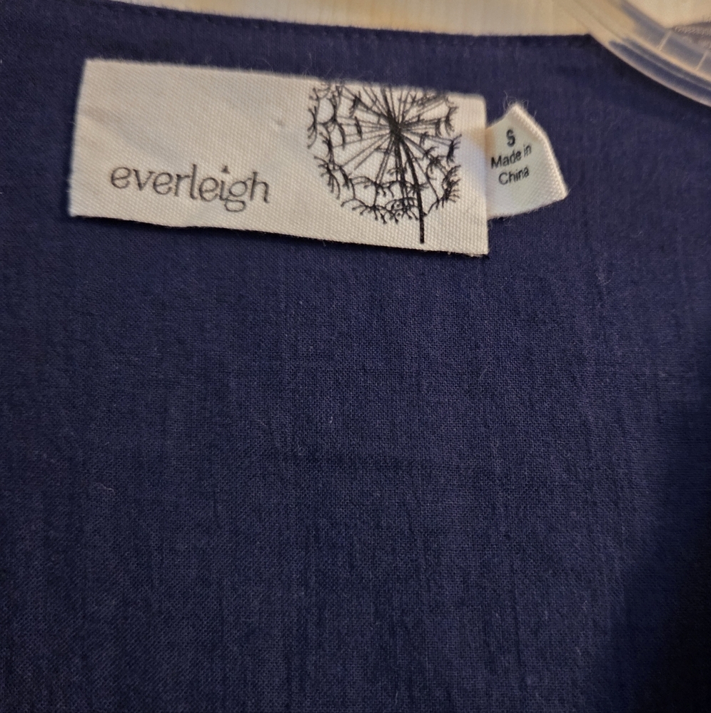 Everleigh Navy Lace Wrap Dress Size Small - Picture 6 of 16